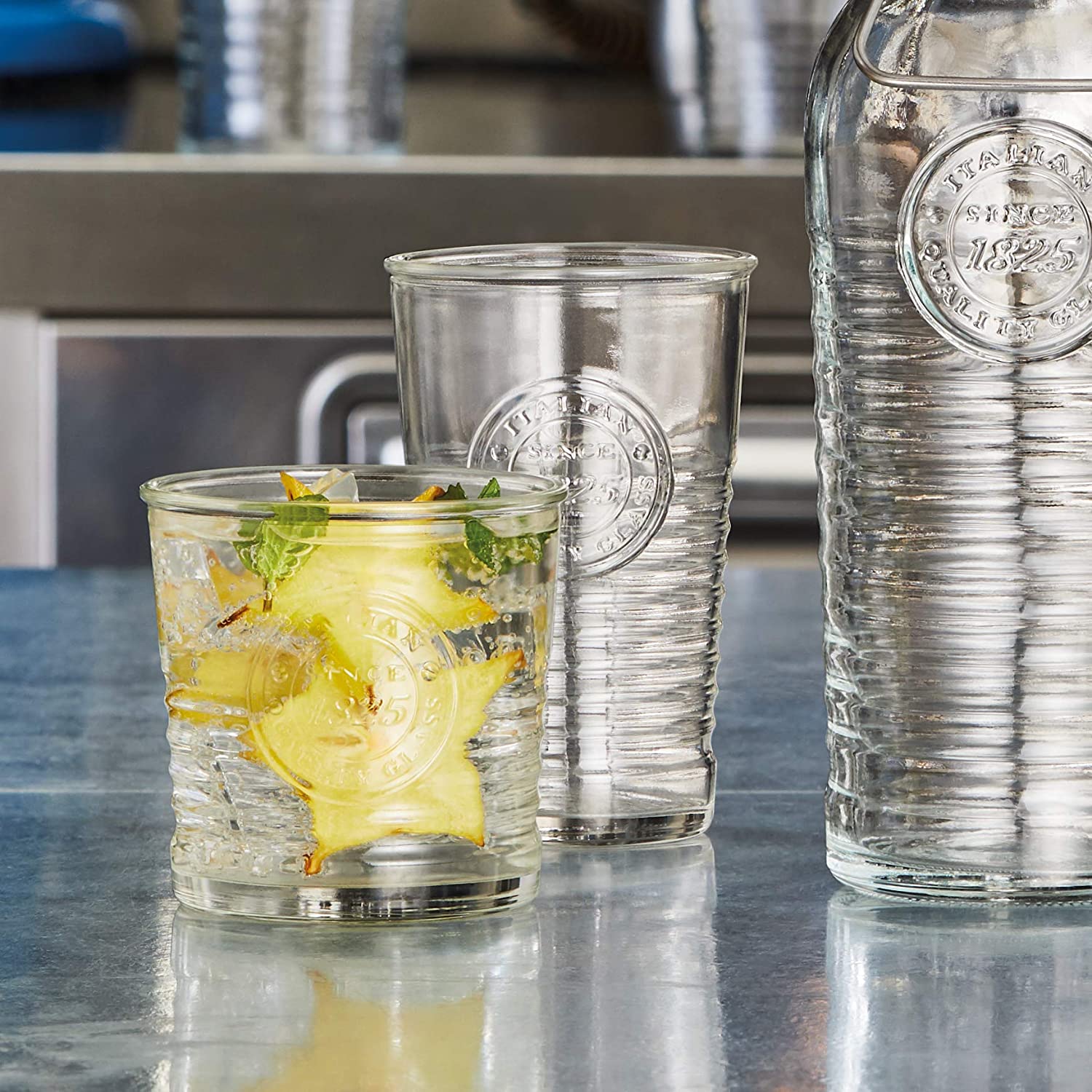 Bormioli rocco officina water glass set of 4 - 32cl